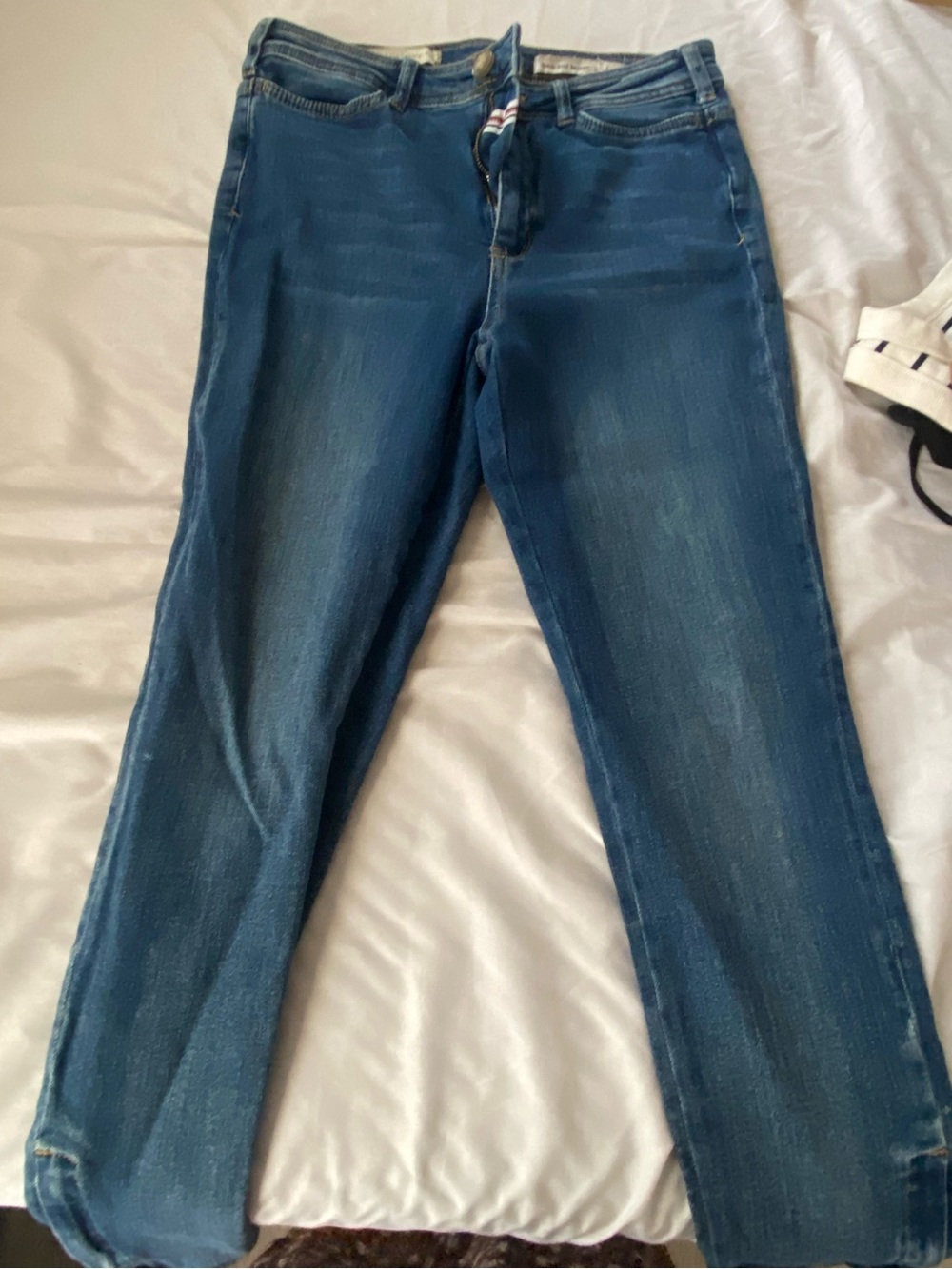 Pilcro and the Letterpress Anthropologie High-Rise Skinny Jeans Size 29